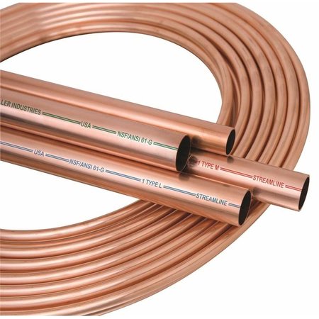 MUELLER STREAMLINE 1 in. x 60 ft. Copper Type K Coil, 60PK KS10060